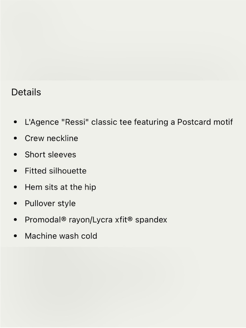 NWT, L'AGENCE Ressi Tee, size S, Multi-Print  Tee, current season, MSRP $115.00 - Picture 13 of 13